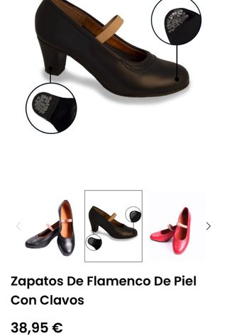 Zapatos Flamenco Paso de Baile Negros sin estrenar