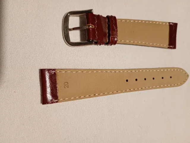 Cinturino Pelle Marrone Scuro 20mm