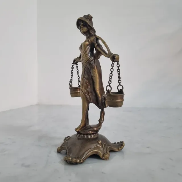 Statua Bronzo Portatrice d'acqua