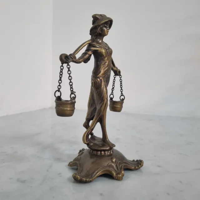 Statua Bronzo Portatrice d'acqua