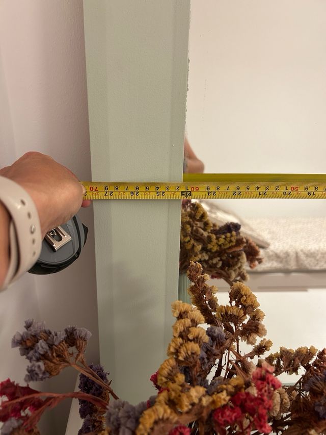 Espejo cuadrado verde menta