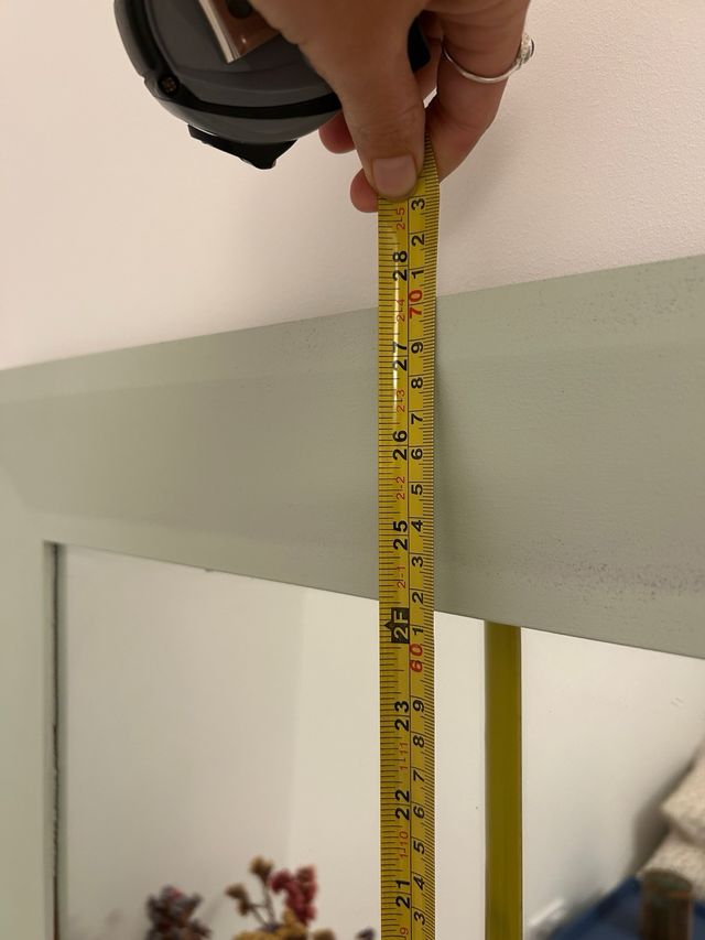 Espejo cuadrado verde menta