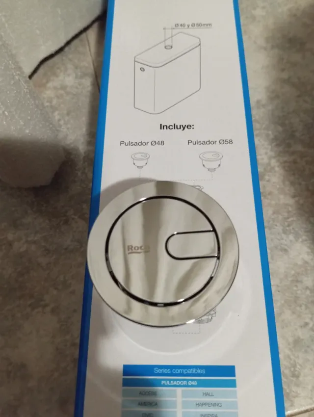 Pulsador Doble Roca 58mm
