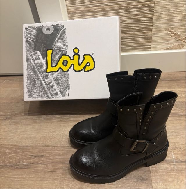 Botines Lois Negros Mujer