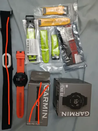 Garmin Fenix 6X Pro + 5 correas
