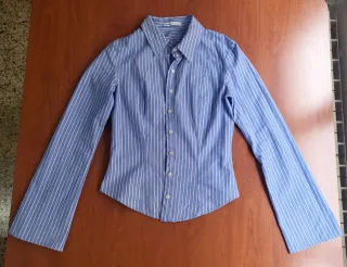 Camisa azul S Bershka