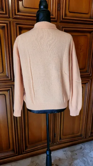 Maglioncino lana corto con pavone