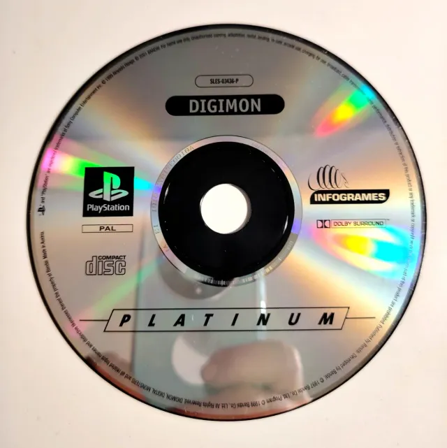 Digimon Platinum PS1 - Solo CD