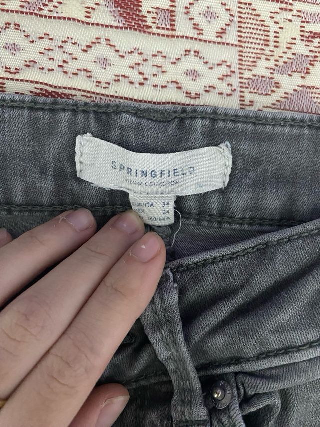 Pantalones vaqueros Springfield grises