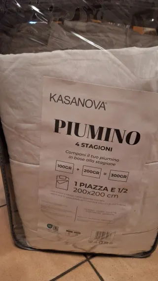 Piumino 1 piazza e mezza 4 stagioni