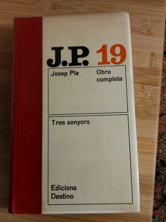 Josep Pla, Obra completa, 19 TRES SENYORS