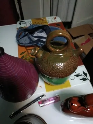 Cántaros y botijos de barro adornos originales