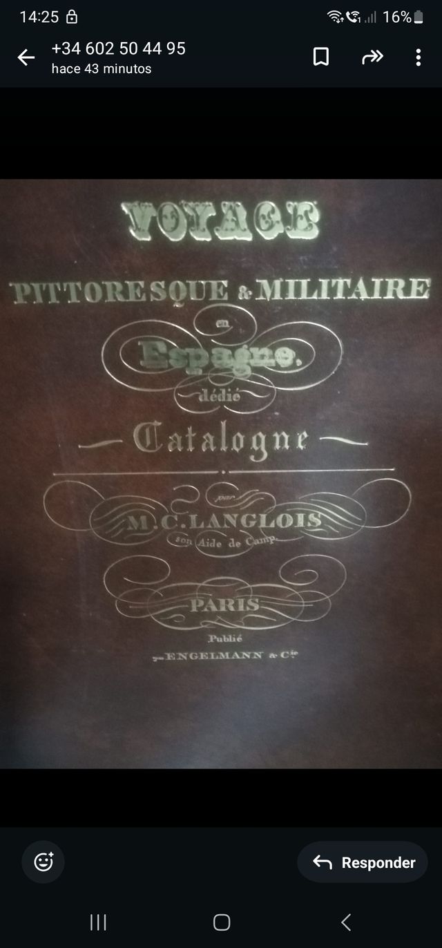 Libro Voyage Pittoresque et Militaire Espagne