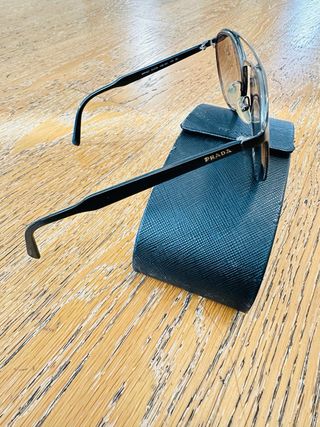 Occhiali da sole Prada neri/marrone