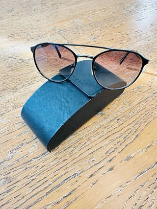 Occhiali da sole Prada neri/marrone