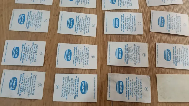 Lote Cromos Danone F1 antiguos