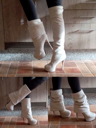 Botas multi-posiciones con tacón y plataforma