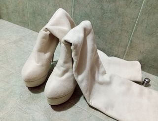 Botas multi-posiciones con tacón y plataforma