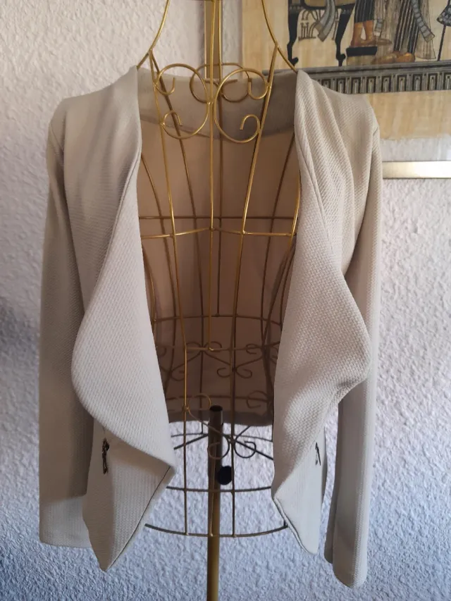 Blazer beige elegante M-L