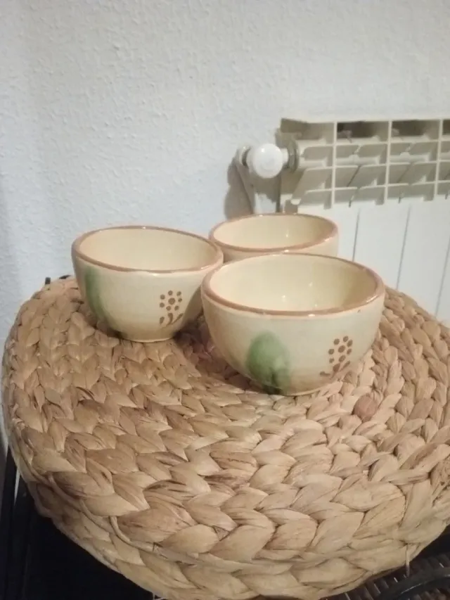 Juego de 3 cuencos de cerámica