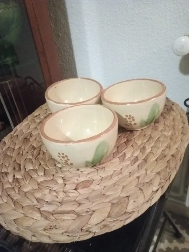 Juego de 3 cuencos de cerámica