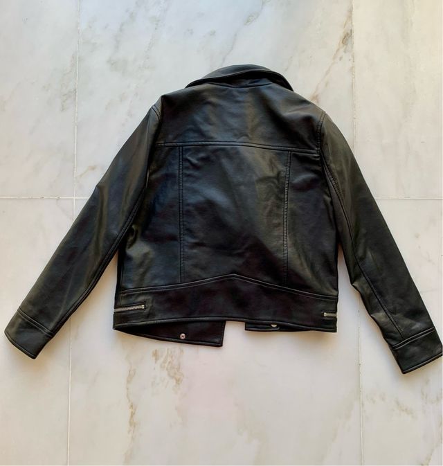 Cazadora efecto piel Zara niña T.11-12