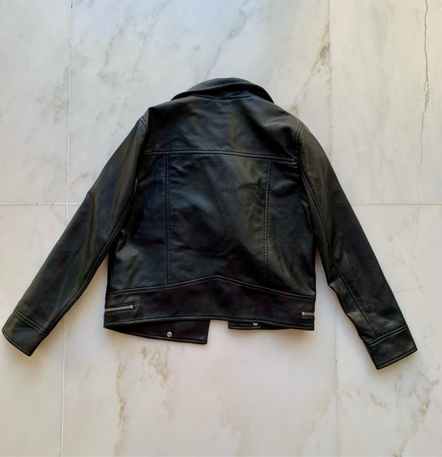 Cazadora efecto piel Zara niña T.11-12