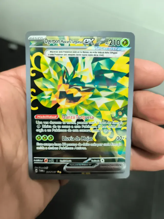 Carta Pokémon Ogerpon Máscara Turquesa EX