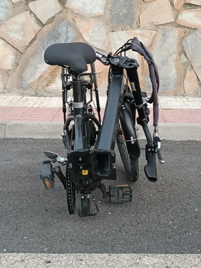 Bicicleta eléctrica plegable decathlon