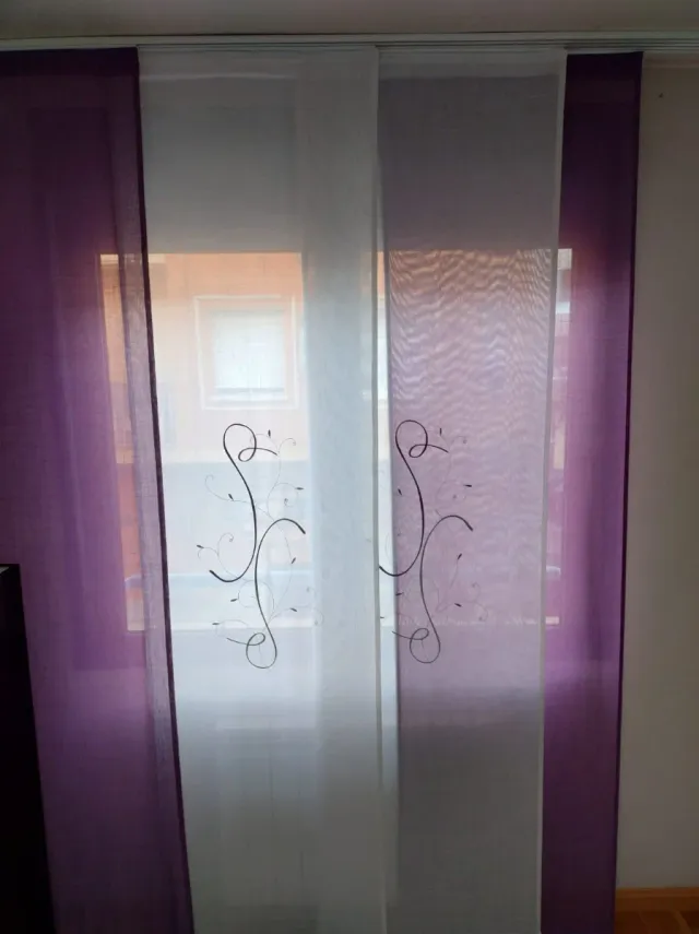 Cortinas panel japonés y mecanismo