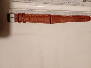 Cinturino pelle marrone martellato 20mm