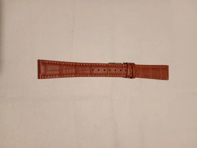 Cinturino pelle marrone martellato 20mm