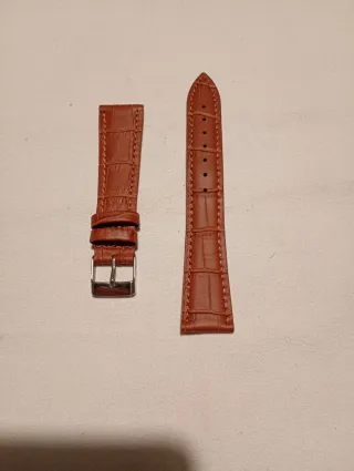 Cinturino pelle marrone martellato 20mm