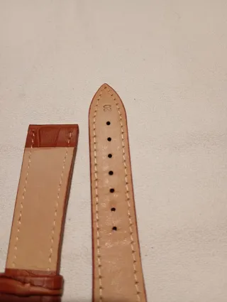 Cinturino pelle marrone martellato 20mm