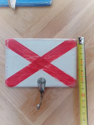 Pack 3 perchas estilo marinero