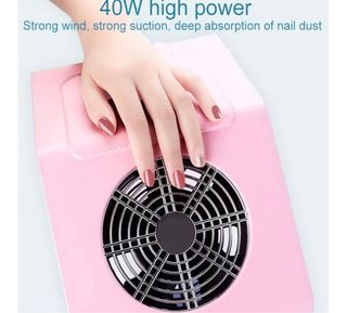 Máquina Coletora Unhas Gel 40W Rosa