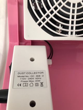 Máquina Coletora Unhas Gel 40W Rosa