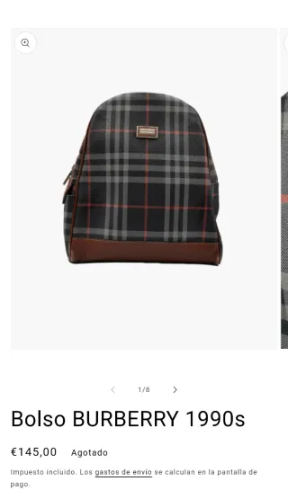 Bolso Burberry 1990s clasico ORIGINAL