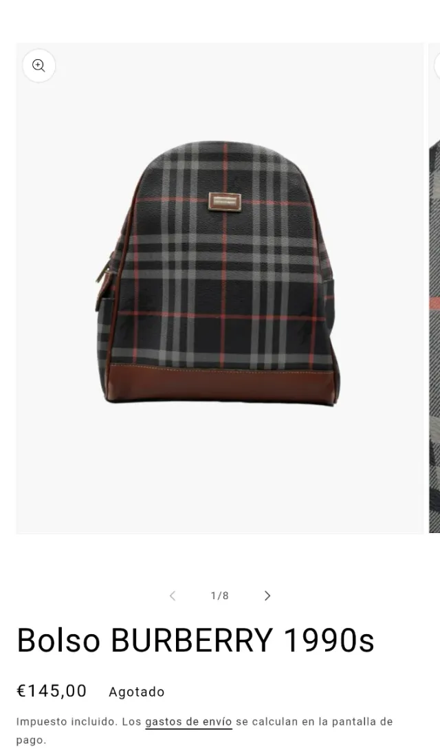 Bolso Burberry 1990s clasico ORIGINAL