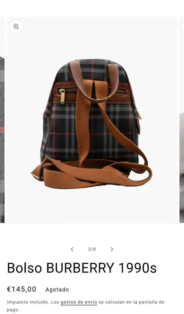 Bolso Burberry 1990s clasico ORIGINAL