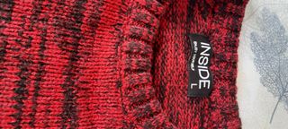 Jersey INSIDE rojo y negro talla L