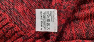 Jersey INSIDE rojo y negro talla L