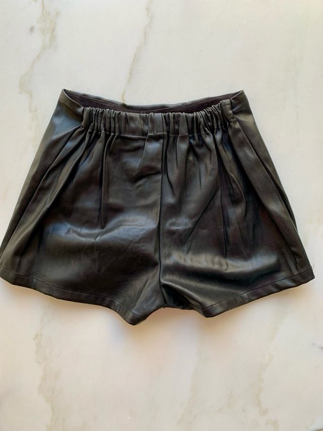 Falda-Bermuda efecto piel Lefties T 13-14
