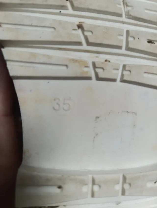 Botas altas niña talla 35 blancas