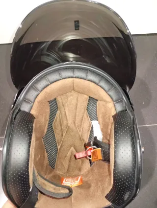 Casco Jet Custom Negro Calavera