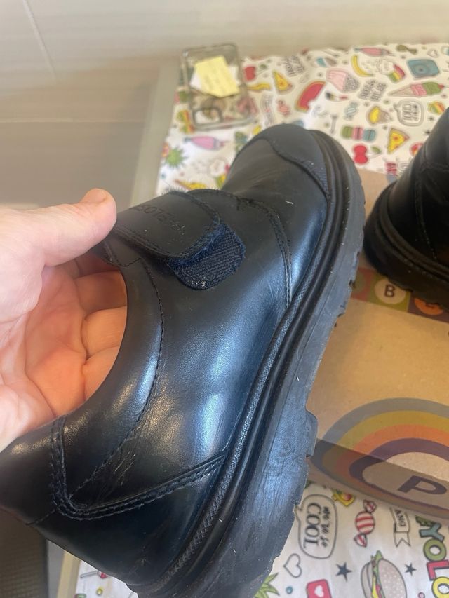 Zapatos Escolares Pablosky Negro Velcro
