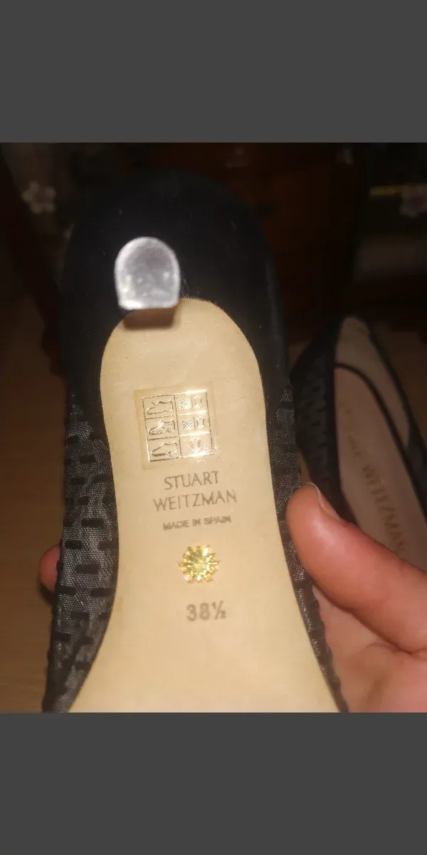 Tacones Stuart Weitzman Puestos Sólo Una Vez 38.5.