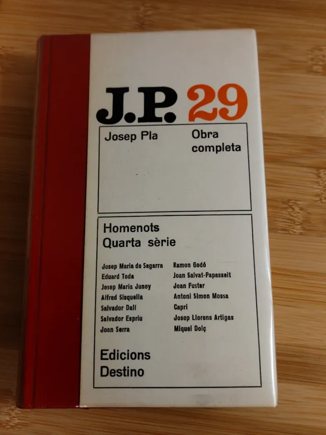 Josep Pla, Obra Completa, 29 HOMENOTS 4a sèrie
