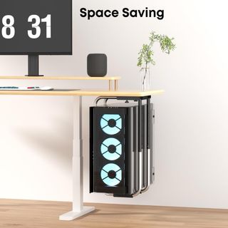 Soporte PC CPU Bajo Mesa Ajustable