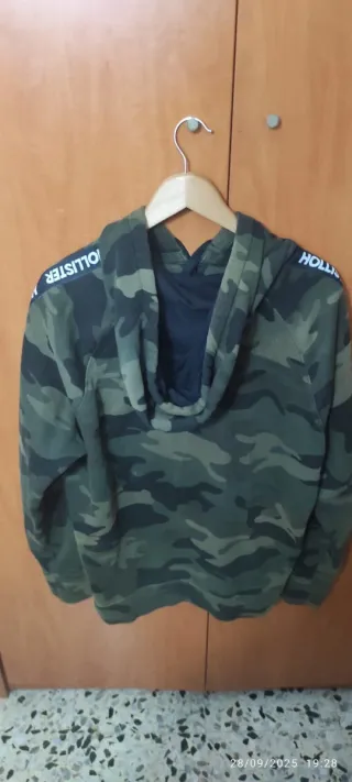 Sudadera Hollister Camuflaje Talla XL
